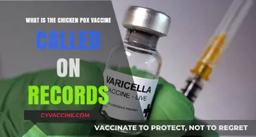 Understanding the Chicken Pox Vaccine Name on Medical Records