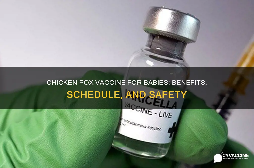 what is the chicken pox vaccine for babies