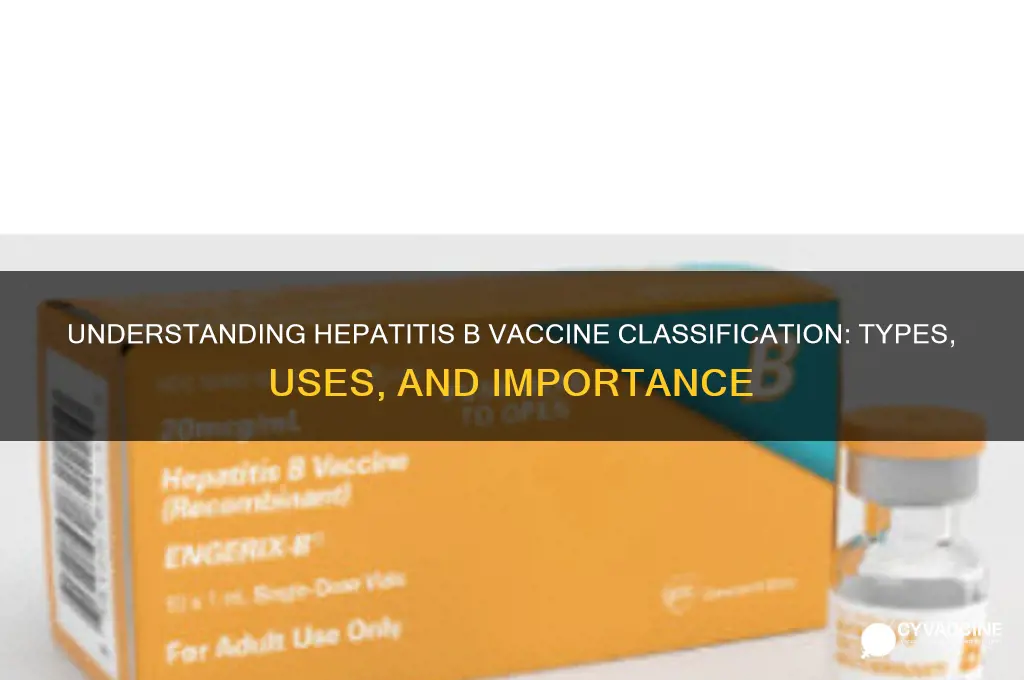 what is the classification is vaccine hepatitis b
