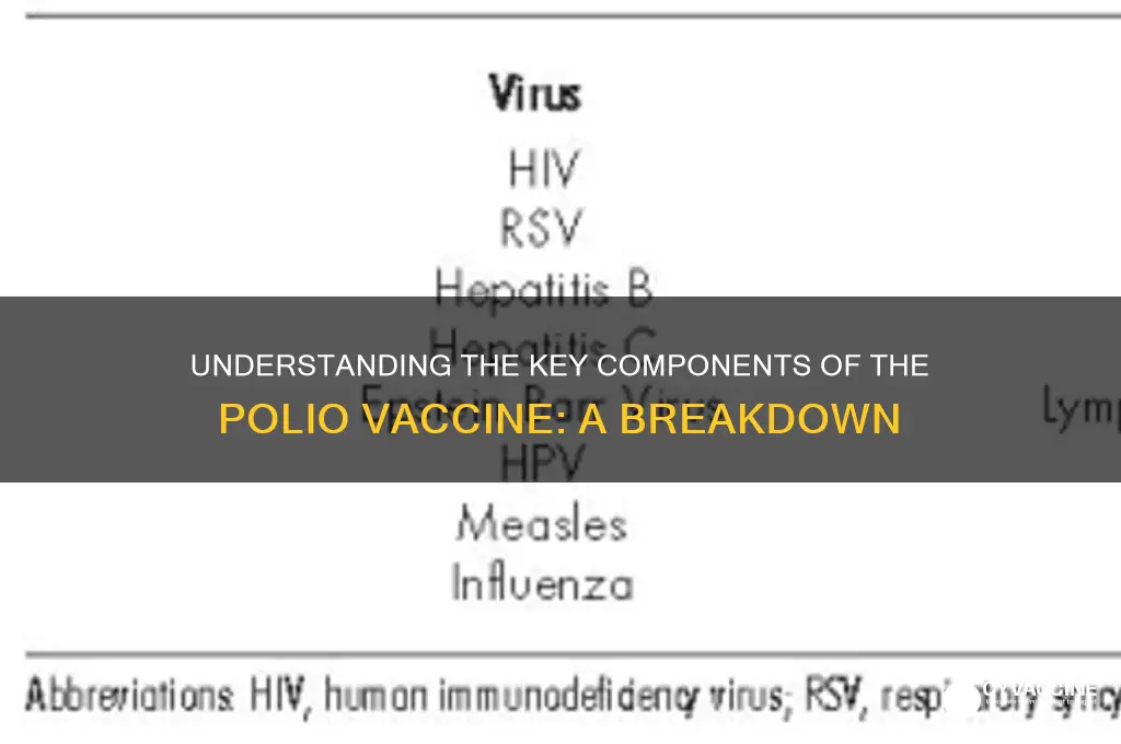 what is the component of the polio vaccine