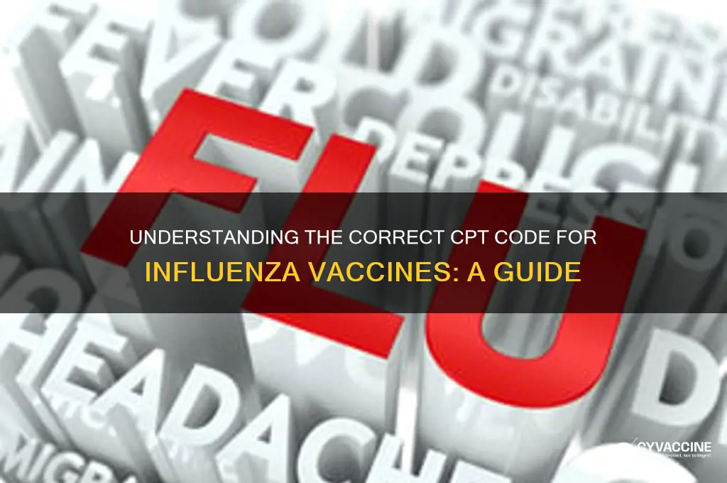 what is the correct code for the influenza vaccine