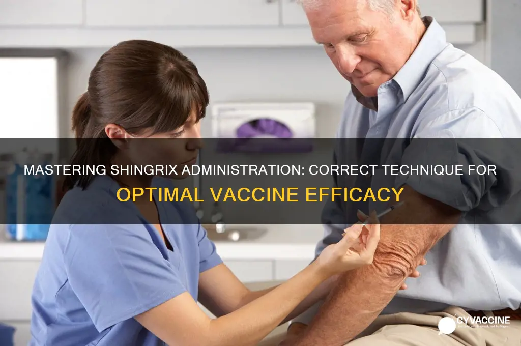 what is the correct way to administer shingrix vaccine
