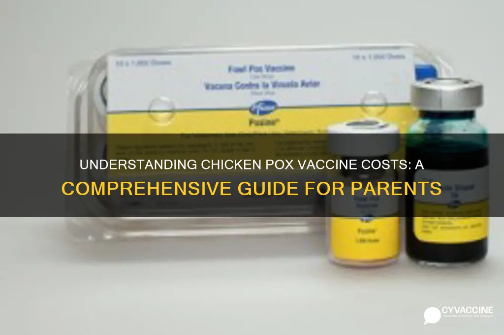 what is the cost of a chicken pox vaccine