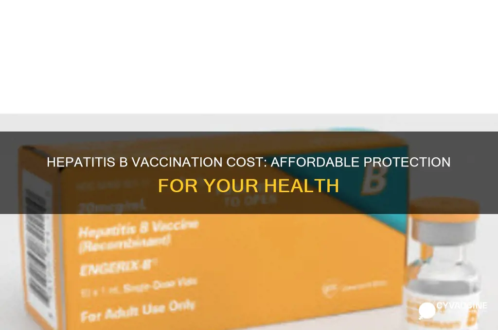 what is the cost of a hep b vaccination