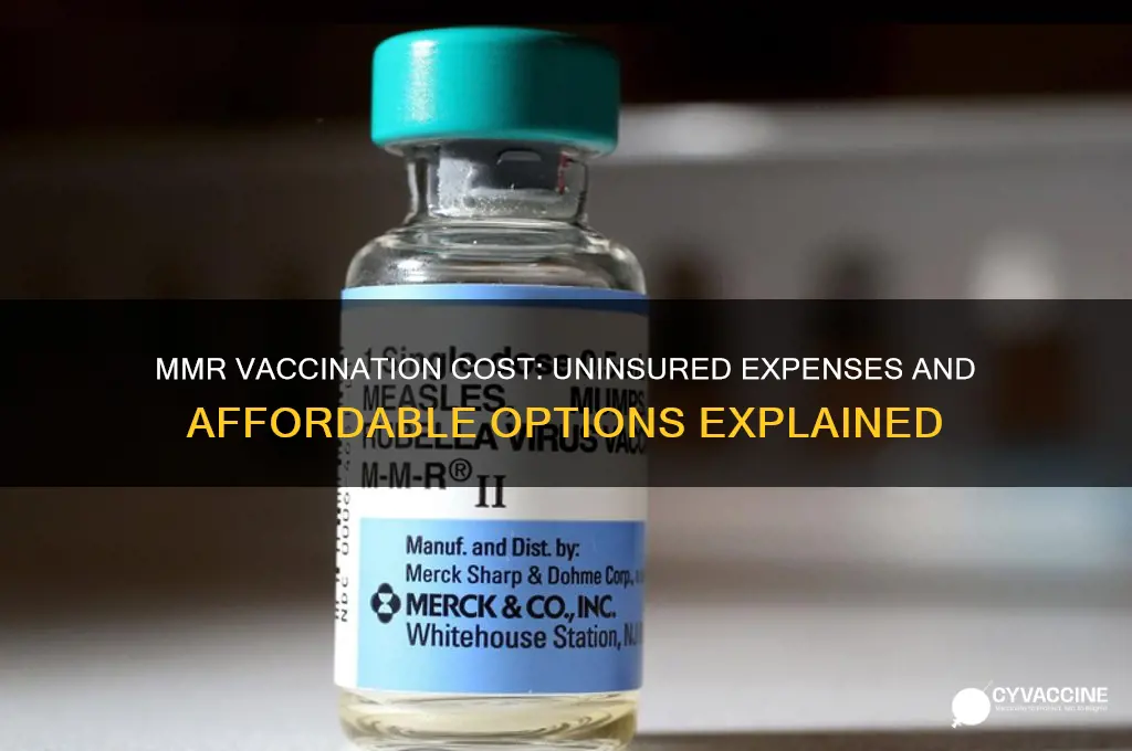 what is the cost of mmr vaccination without insurance