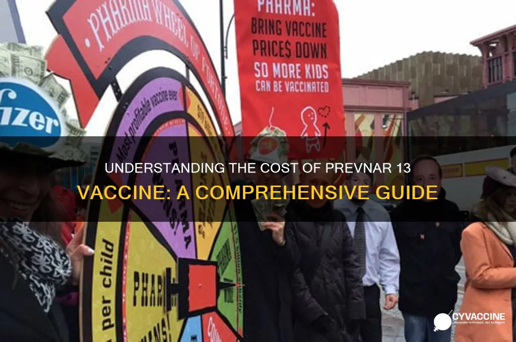 what is the cost of prevnar 13 vaccine