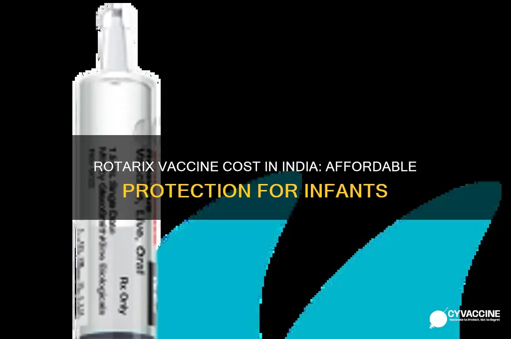 what is the cost of rotarix vaccine in india