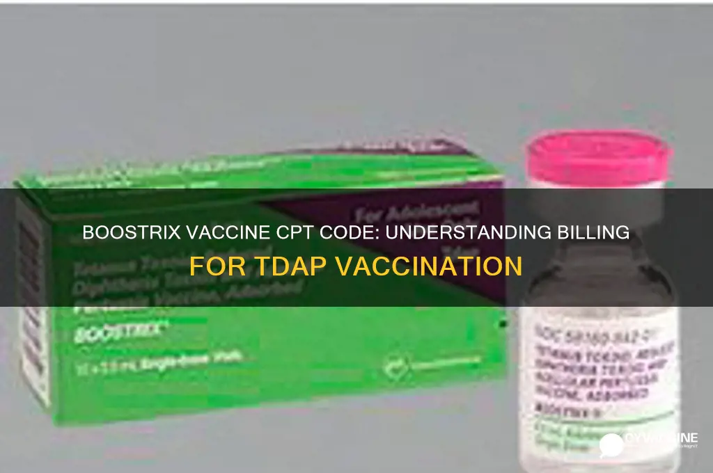 what is the cpt code for boostrix vaccine