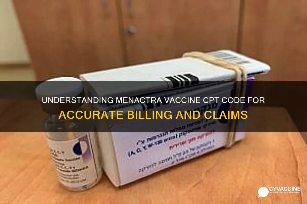 what is the cpt code for menactra vaccine
