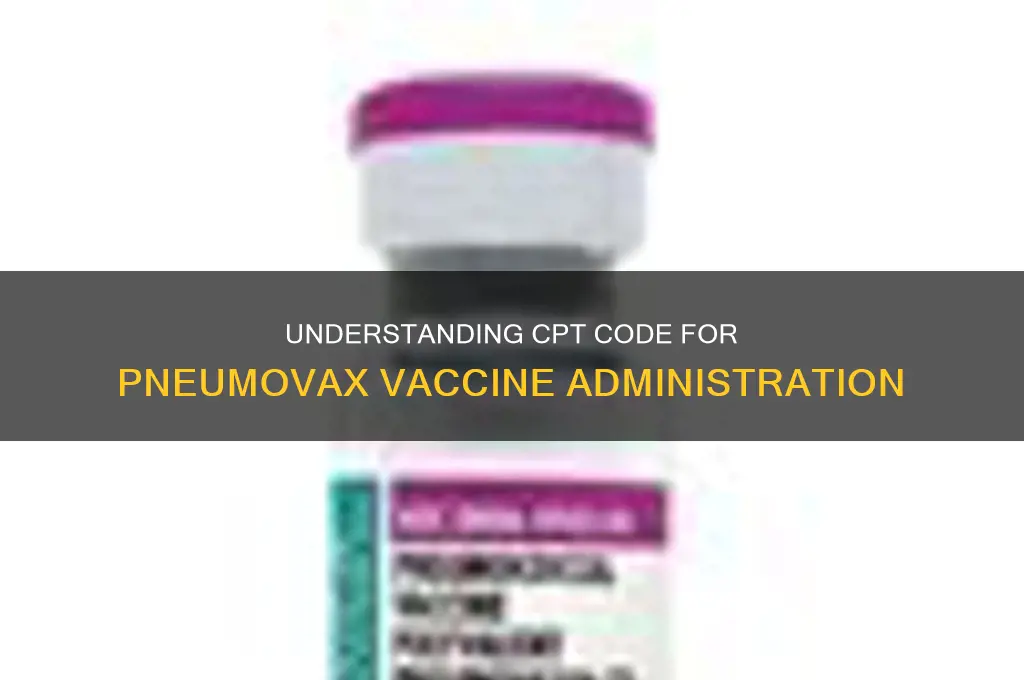 what is the cpt code for pneumovax vaccine