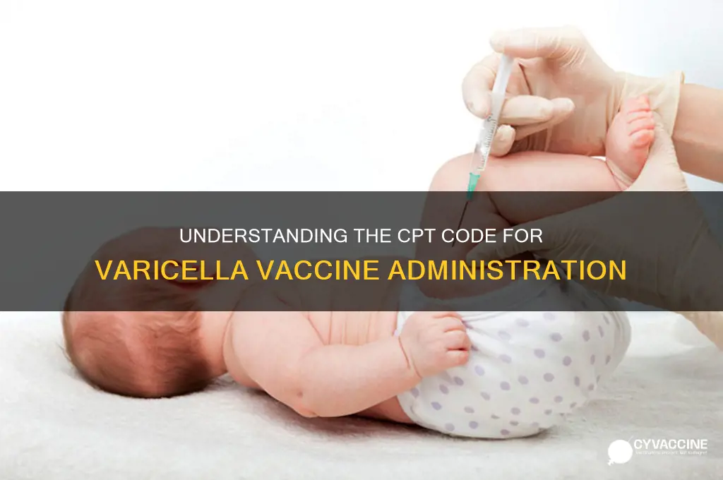what is the cpt code for varicella vaccine