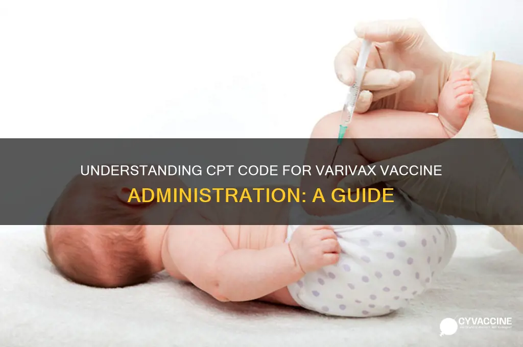 what is the cpt code for varivax vaccine