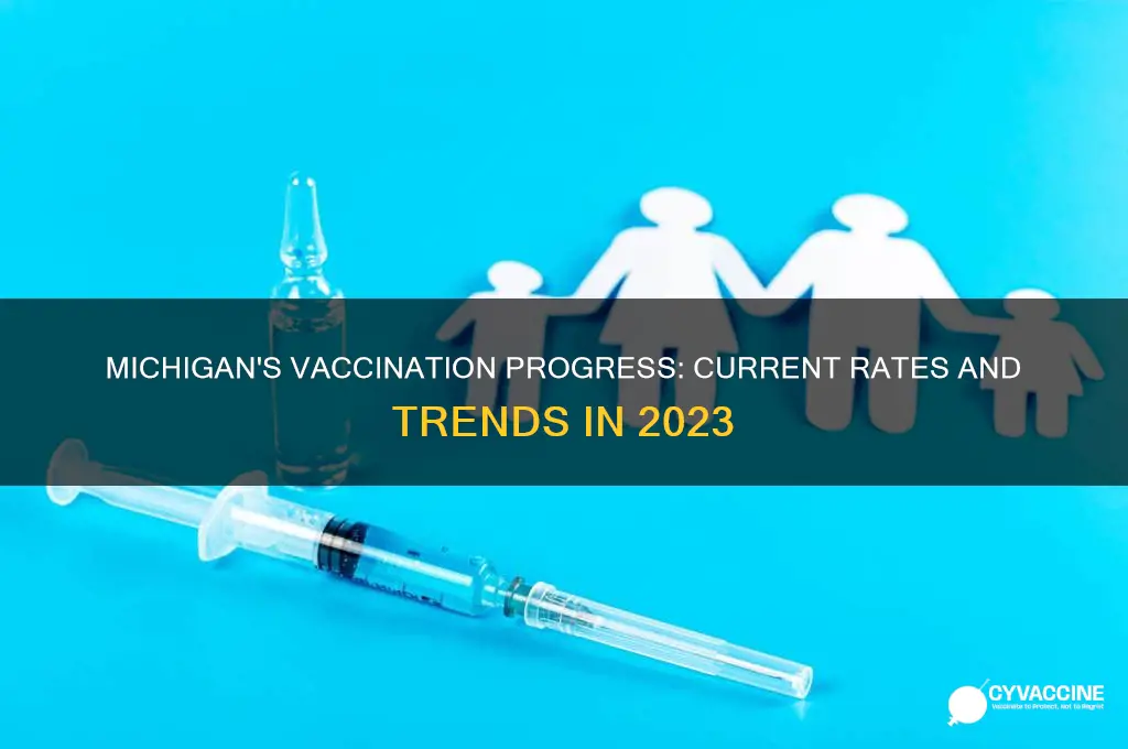 what is the current vaccination rate in michigan