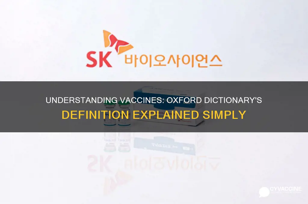 what is the definition for a vaccine oxford dictionary