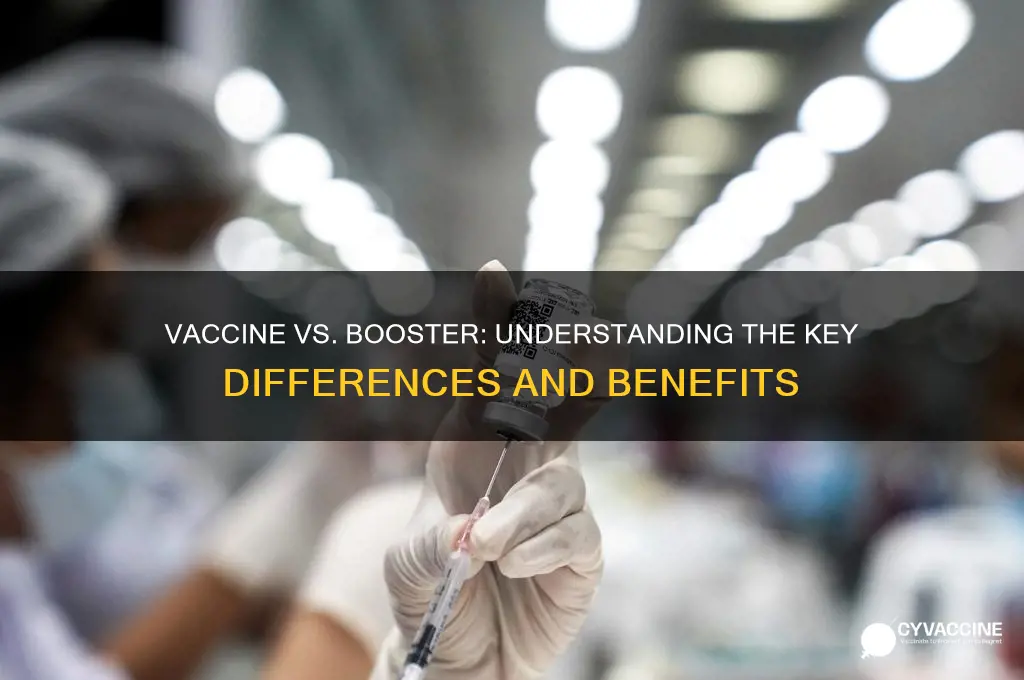 what is the difference between 3rd vaccine and booster