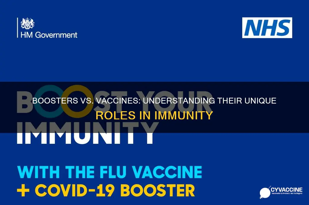 what is the difference between a booster and a vaccine