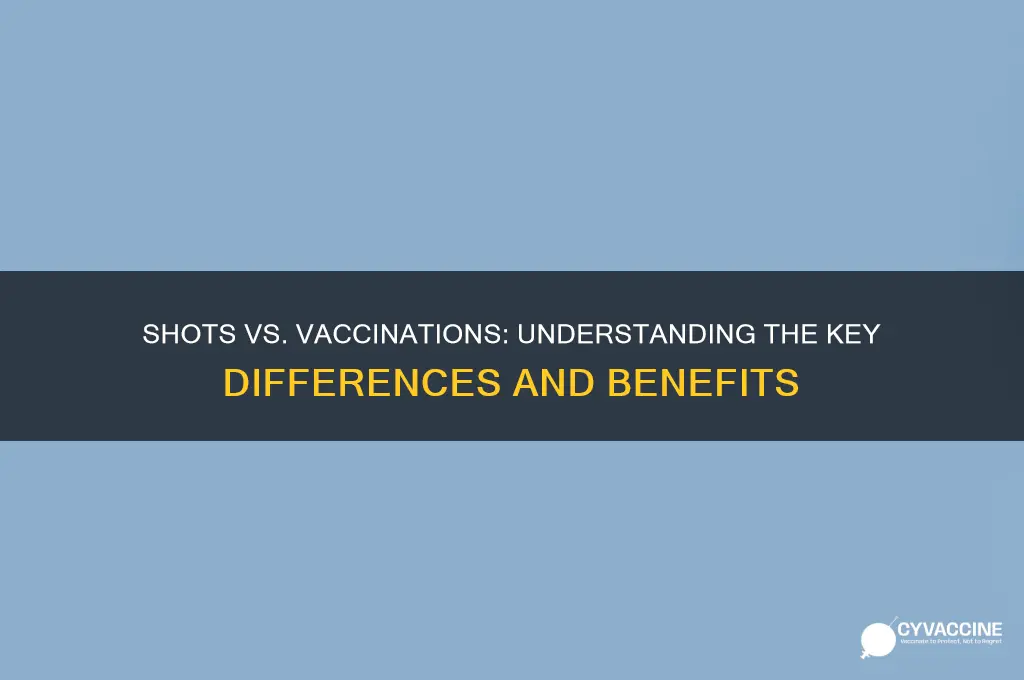 what is the difference between a shot and a vaccination
