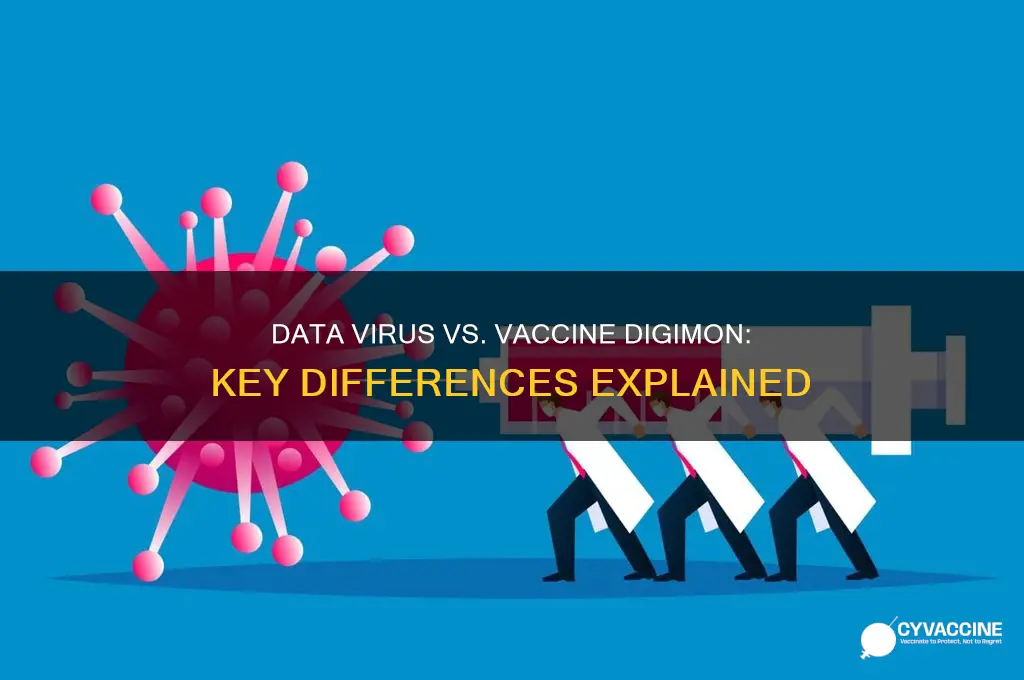 what is the difference between data virus and vaccine digimon