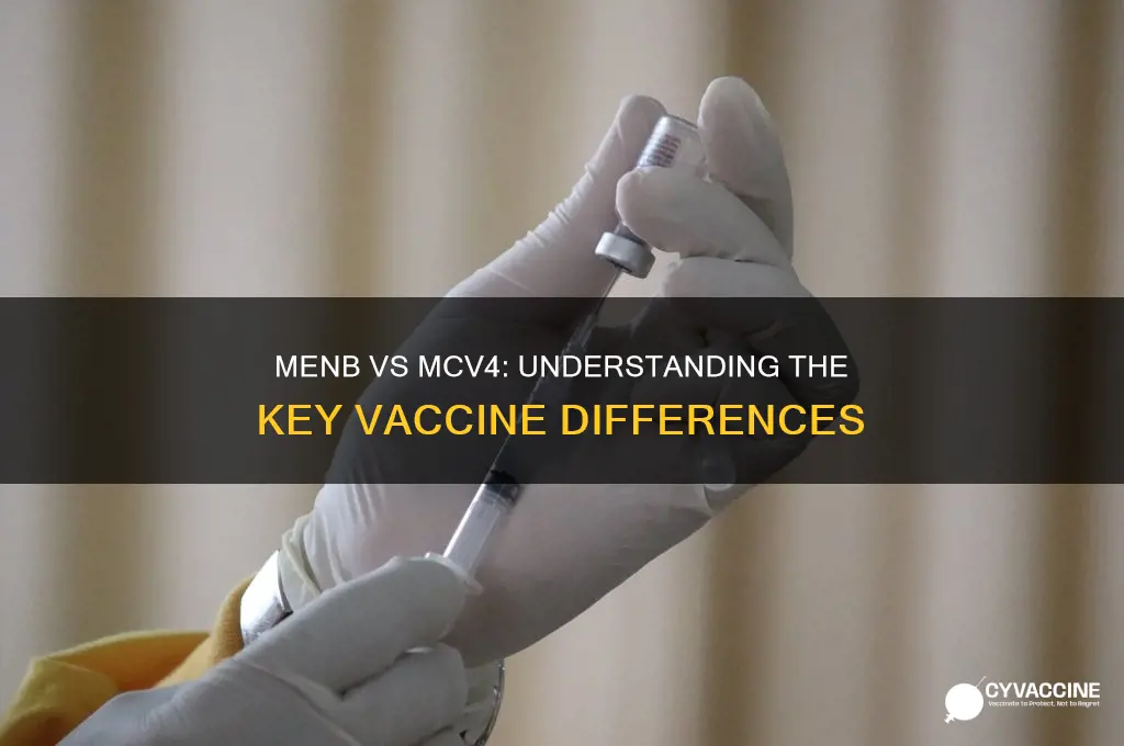 what is the difference between menb vaccine and mcv4