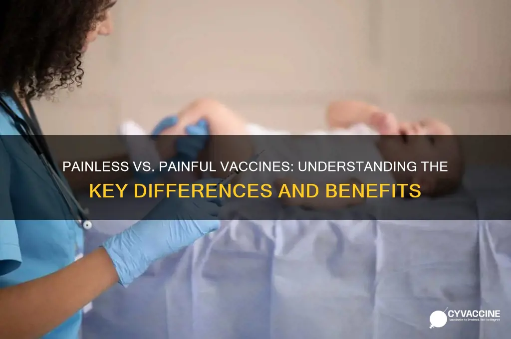 what is the difference between painless and painful vaccination