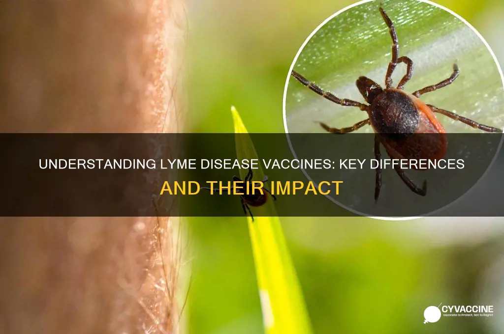 what is the difference between the lyme disease vaccines