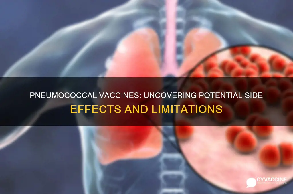 what is the down side of pneumococcal vaccines