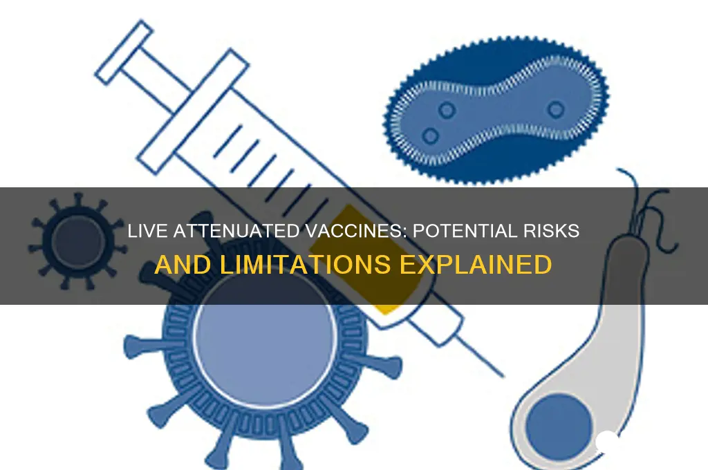 what is the drawback of live attenuated vaccines