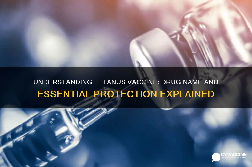 what is the drug name for tetanus vaccine