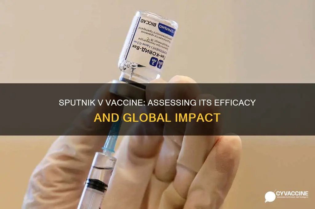 what is the efficacy of sputnik v vaccine