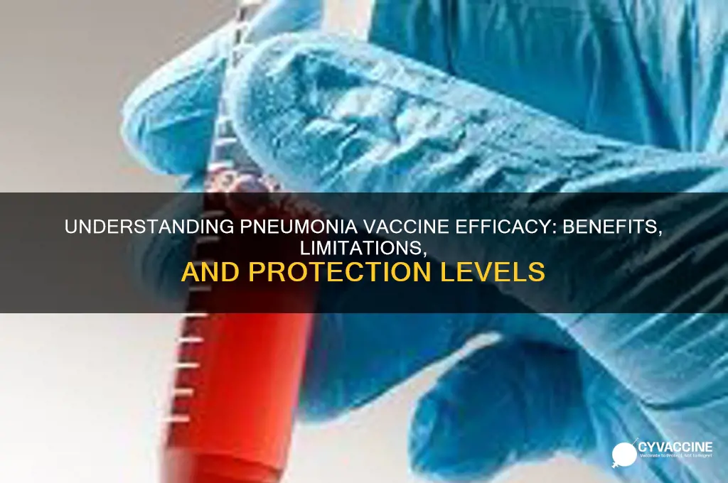 what is the efficacy of the pneumonia vaccine
