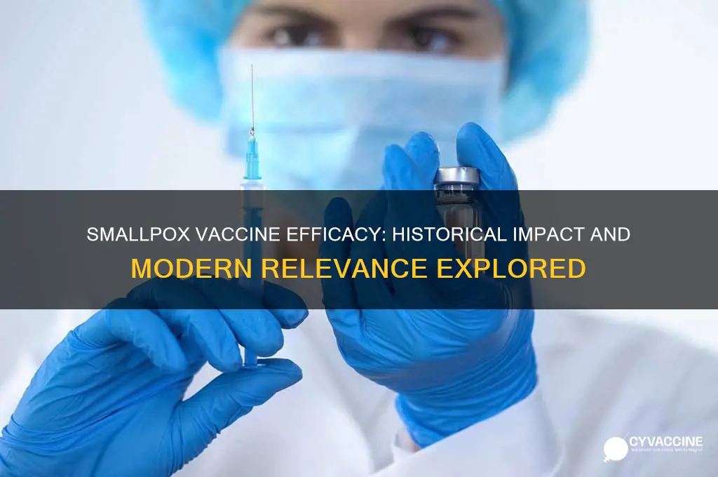 what is the efficacy of the smallpox vaccine