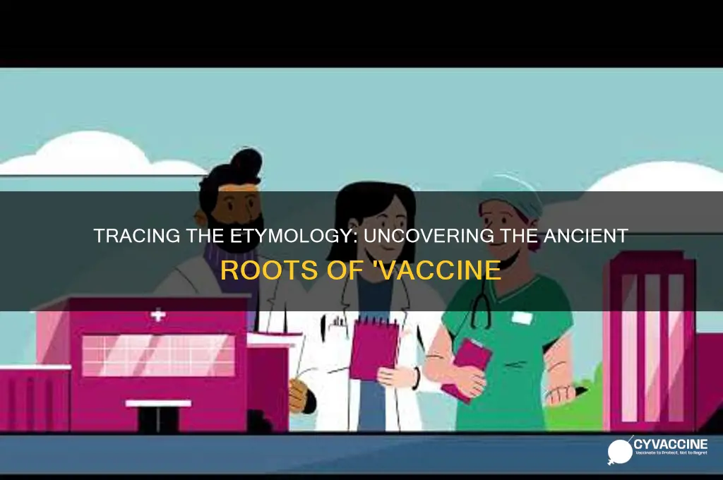 what is the etymology origin of the word vaccine