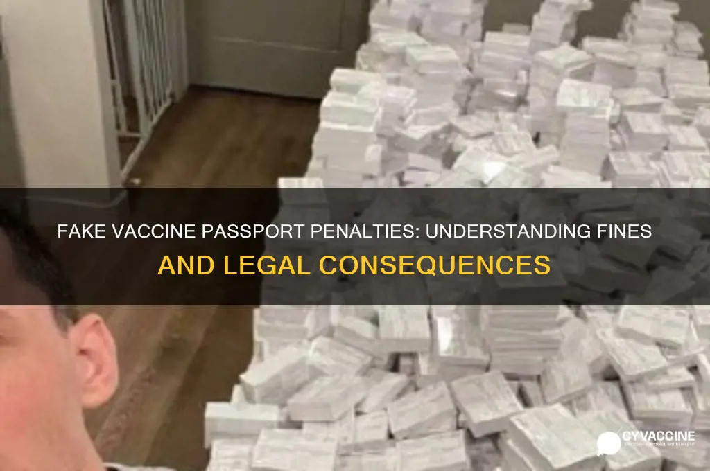 what is the fine for a fake vaccine passport