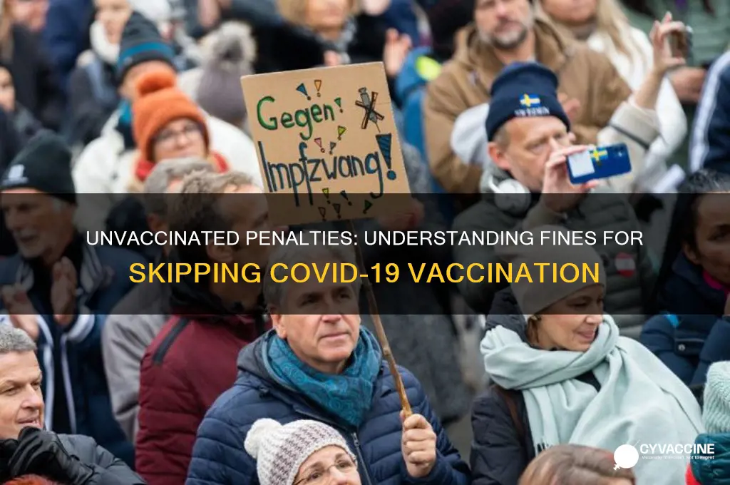 what is the fine for not being vaccinated