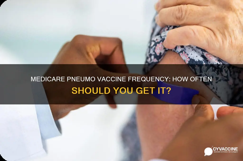 what is the frequency of pneumo vaccine for medicare