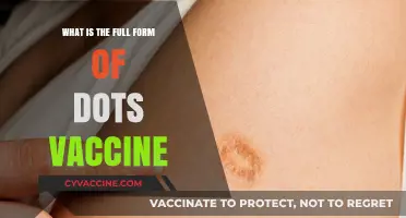 Understanding DOTS Vaccine: Full Form, Purpose, and Importance Explained