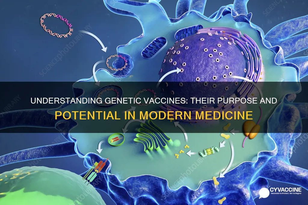what is the goal of a genetic vaccine