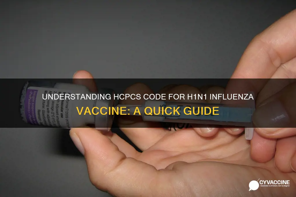 what is the hcpcs code for h1n1 influenza vaccine