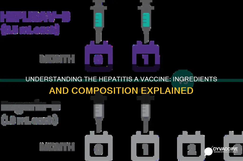 what is the hep a vaccine made of