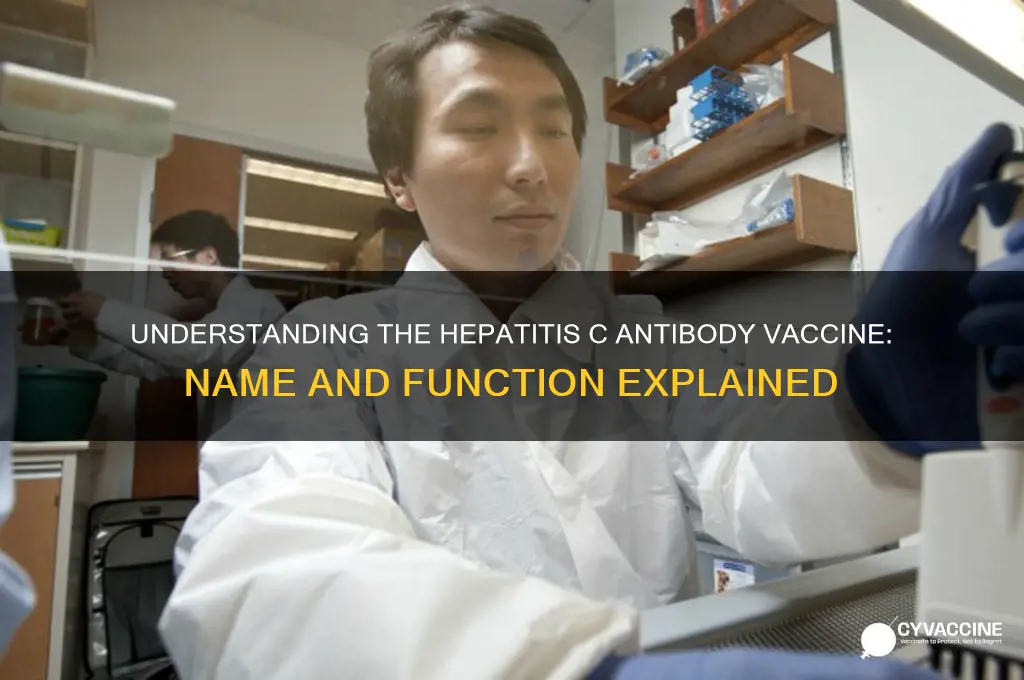what is the hep c antibody vaccine called
