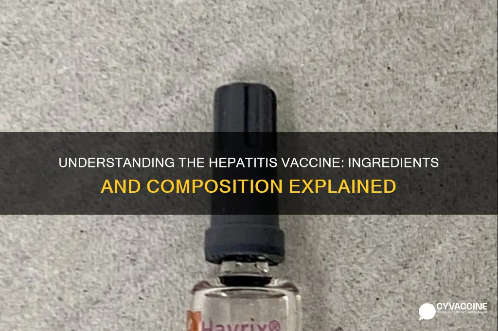 what is the hepatitis vaccine made out of