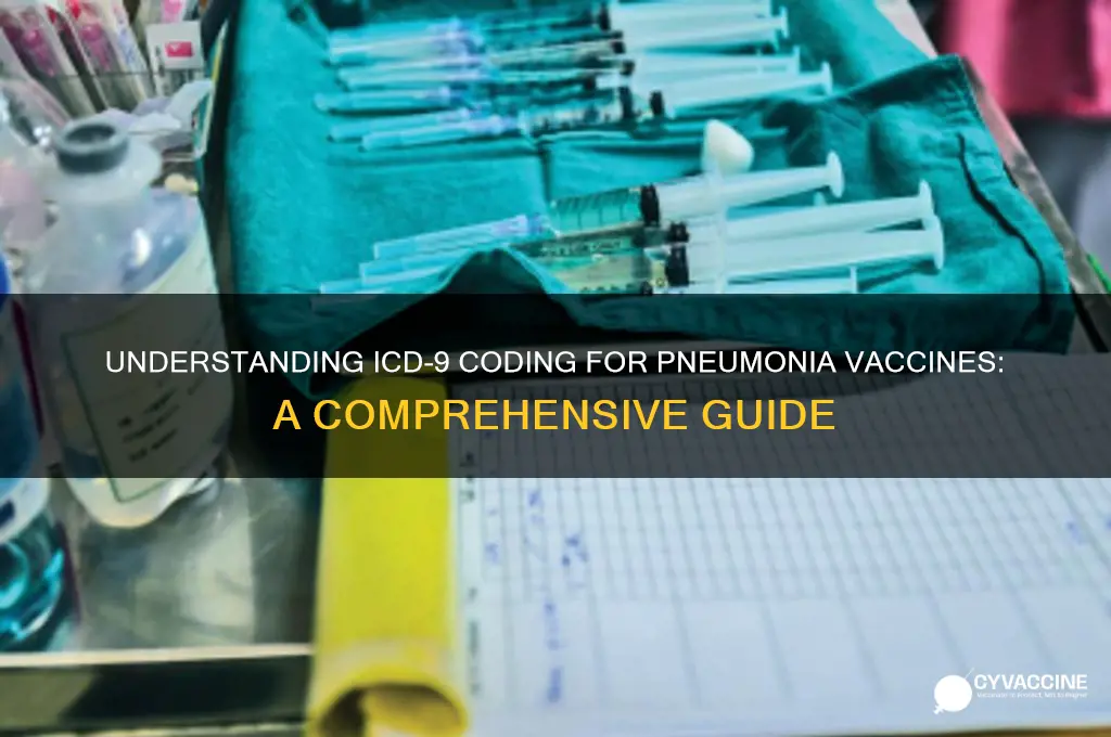 what is the icd 9 code for pneumonia vaccine