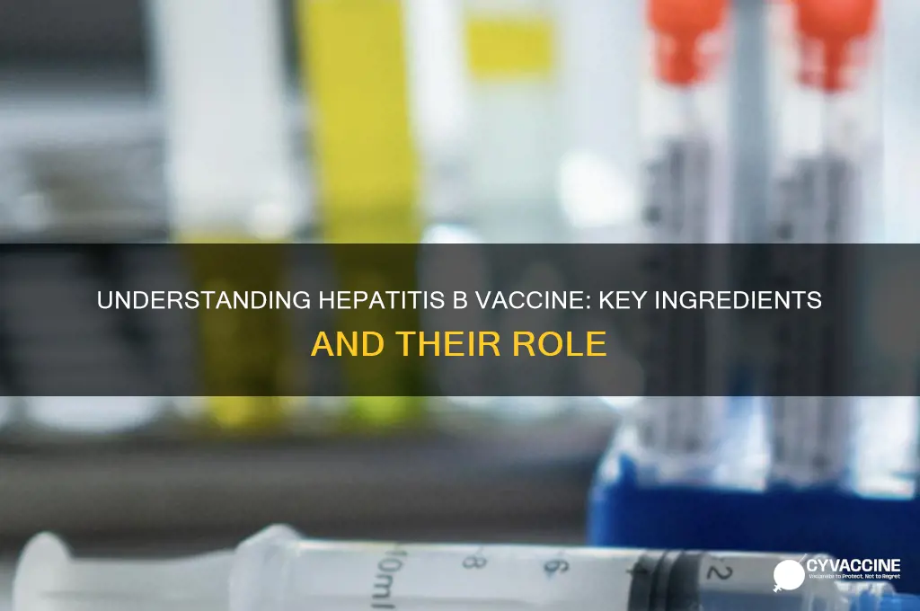 what is the ingredent in the hep b vaccine