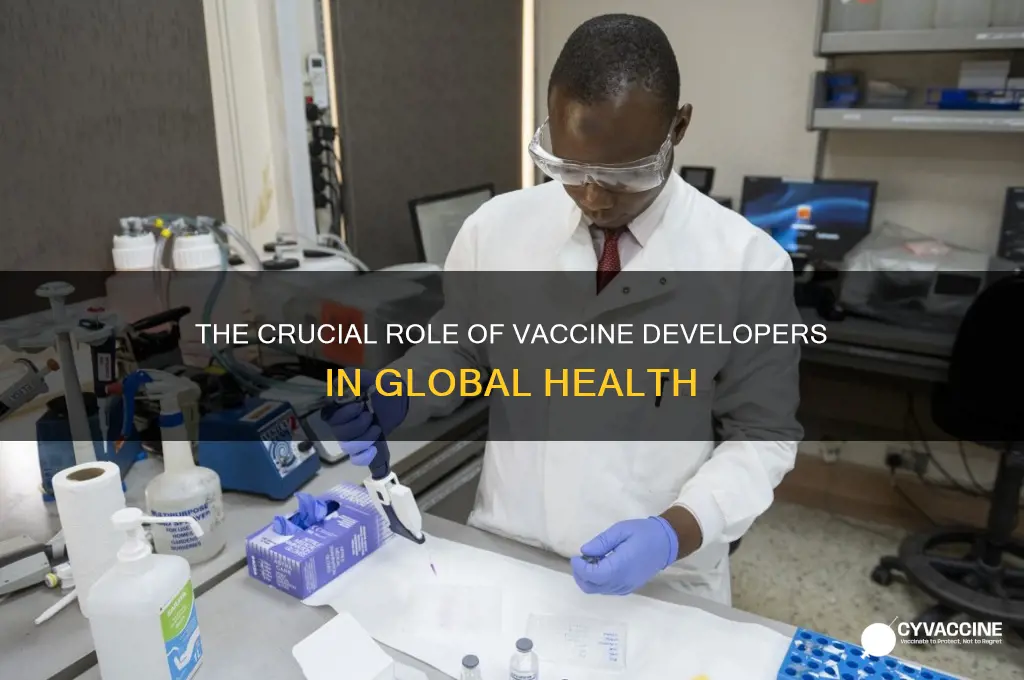 what is the job of a person who creates vaccines