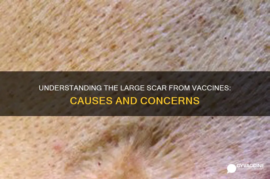 what is the large scar from a vaccine