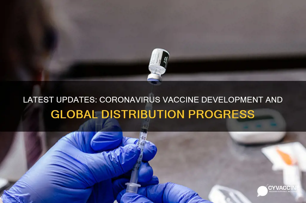 what is the latest on a vaccine for coronavirus