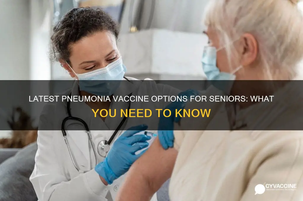 what is the latest pneumonia vaccine for seniors