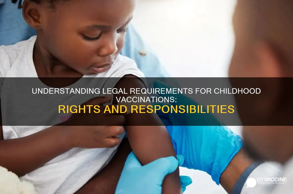 what is the legal aspect of vaccines for children