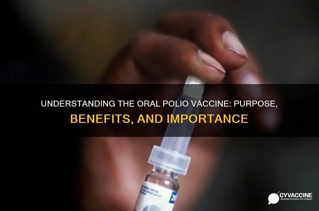 what is the meaning of oral polio vaccine
