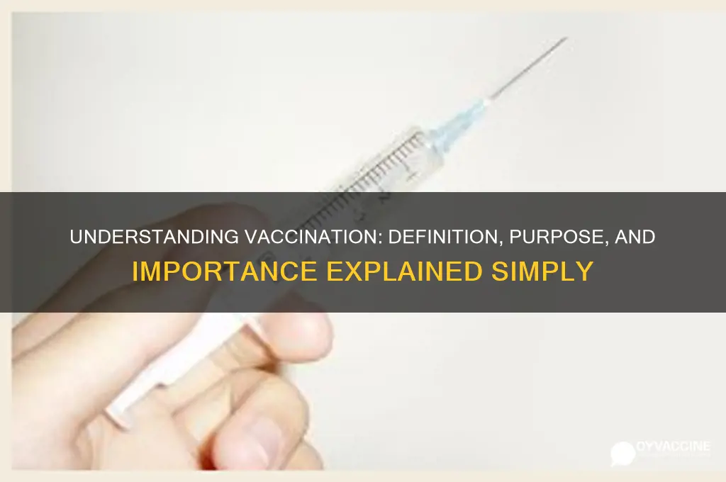 what is the meaning of the word vaccination